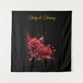 Elegant 30-årsdag - Rosor i blom