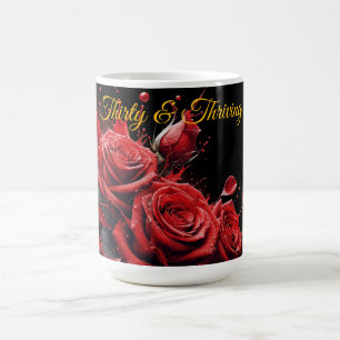 Elegant 30års födelsedag - Ro i Bloom Kaffemugg