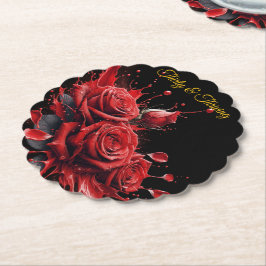 Elegant 30års födelsedag - Ro i Bloom Underlägg Papper