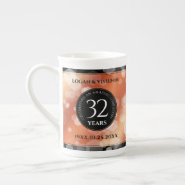 Elegant 32:a Bronze Bröllop-årsdagen Benporslin Mugg