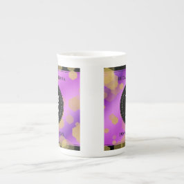 Elegant 33:e Amethyst Bröllop-årsdagen Benporslin Mugg