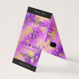 Elegant 33:e Amethyst Bröllop-årsdagen Kort