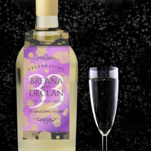 Elegant 33:e ametist bröllopsjubileum