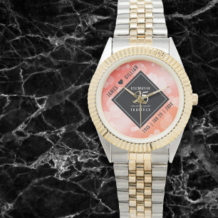 Elegant 35e Coral Bröllop-årsdagen Armbandsur