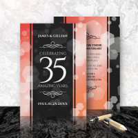 Elegant 35e Coral Bröllop-årsdagen Firande