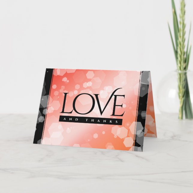 Elegant 35e Coral Bröllop-årsdagen Firande Tack Kort (Framsida)