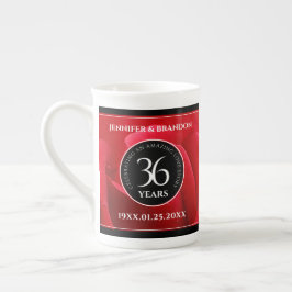 Elegant 36:e årsdagen för Firande vid Bröllop i Ro Benporslin Mugg