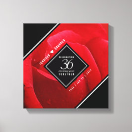 Elegant 36:e årsdagen för Firande vid Bröllop i Ro Canvastryck