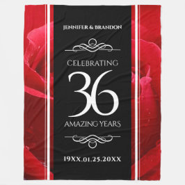 Elegant 36:e årsdagen för Firande vid Bröllop i Ro Fleecefilt