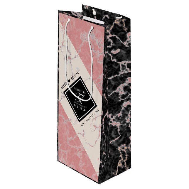 Elegant 37:e årsdagen för Alabaster Bröllop (Framsidan Vinklad)