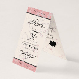 Elegant 37:e årsdagen för Alabaster Bröllop Kort