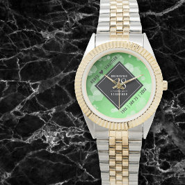 Elegant 38:e Emerald Bröllop-årsdagen Armbandsur