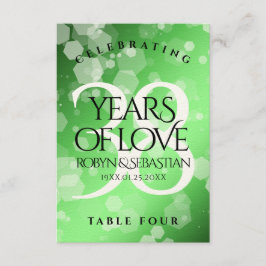 Elegant 38:e Emerald Bröllop-årsdagen Tack Kort