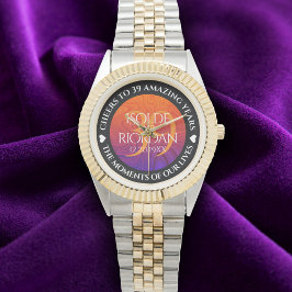 Elegant 39:e Agate Bröllop-årsdagen Armbandsur