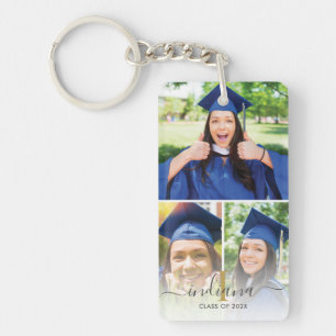 Elegant 3 Photo Monogram Anpassningsbar Studenten 