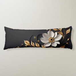 Elegant 3D-blomma Kroppskudde
