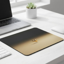 Elegant 3D Guldhjärta Minimalistisk Svart & Guld E