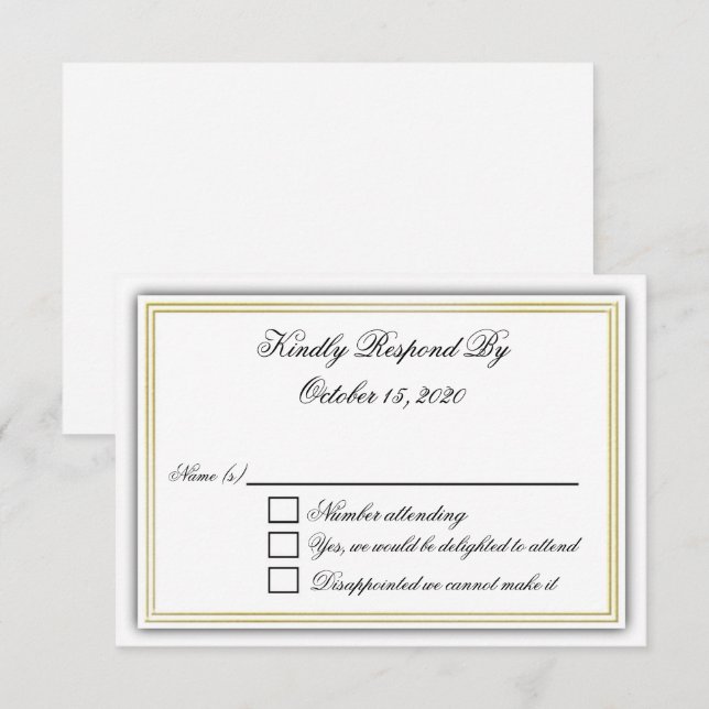 Elegant 3D-OSA kort (Fram/baksida)