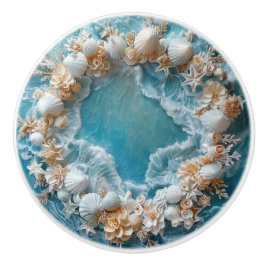 Elegant 3d Ring i Snäckor Kustnära Knopp