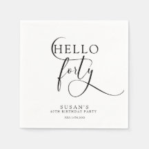 Elegant 40:e 40:e födelsedagen