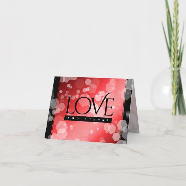 Elegant 40:e 80:e årsdagen av Ruby Bröllop Tack Kort (Framsida)