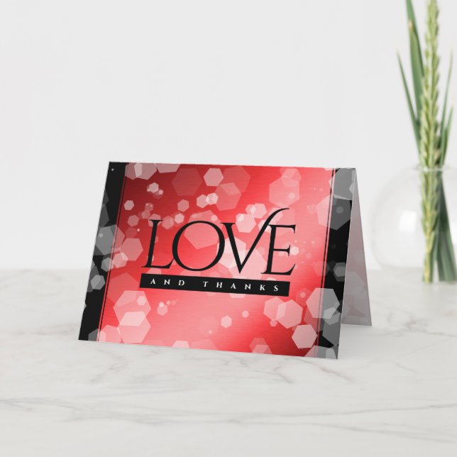 Elegant 40:e 80:e årsdagen av Ruby Bröllop Tack Kort (Framsida)