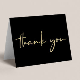 Elegant 40:e födelsedag i Svarta Guld Tack Kort