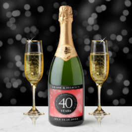 Elegant 40:e Ruby Bröllop-årsdagen Firande
