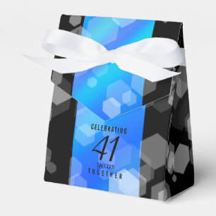 Elegant 41:a årsdagen av Blått Topaz-Bröllop Presentaskar