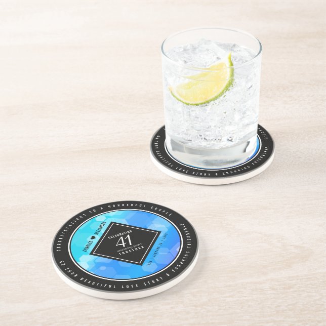 Elegant 41:a årsdagen av Blått Topaz-Bröllop Underlägg (Sidan)