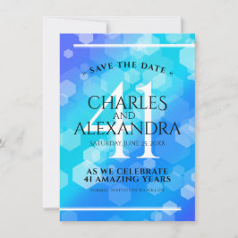 Elegant 41:a årsdagen för Blått Topaz-Bröllop Spar Spara Datumet