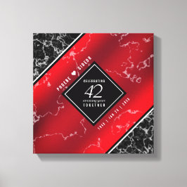 Elegant 42:a jaspardagen i Bröllop Canvastryck
