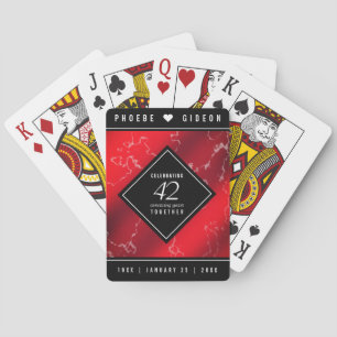 Elegant 42:a jaspardagen i Bröllop Casinokort