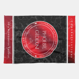 Elegant 42:a jaspardagen i Bröllop Kökshandduk