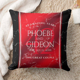 Elegant 42:a jaspardagen i Bröllop Kudde