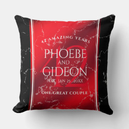 Elegant 42:a jaspardagen i Bröllop Kudde