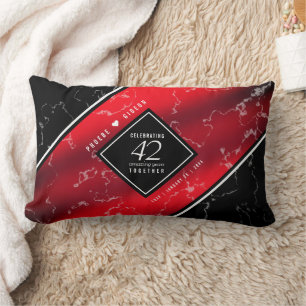 Elegant 42:a jaspardagen i Bröllop Lumbarkudde