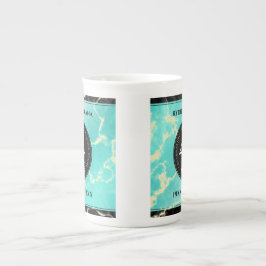 Elegant 44:e årsdagen för turkos Bröllop Benporslin Mugg