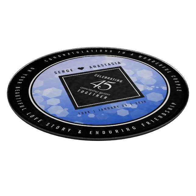 Elegant 45:e Sapphire-Bröllop-årsdagen (Hörn)