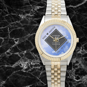 Elegant 45:e Sapphire-Bröllop-årsdagen Armbandsur