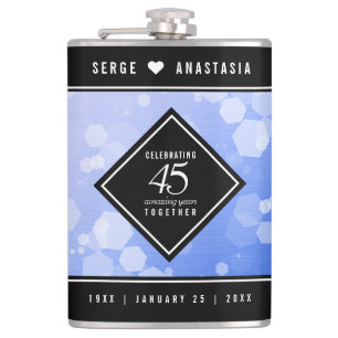 Elegant 45:e Sapphire-Bröllop-årsdagen Fickplunta