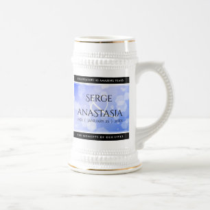 Elegant 45:e Sapphire-Bröllop-årsdagen Sejdel