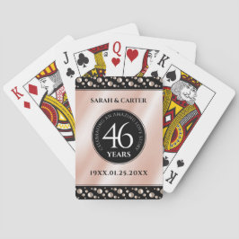 Elegant 46:e årsdagen för Bröllop Firande Casinokort