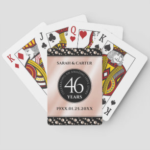 Elegant 46:e årsdagen för Bröllop Firande Casinokort