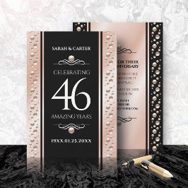 Elegant 46:e årsdagen för Bröllop Firande Inbjudningar