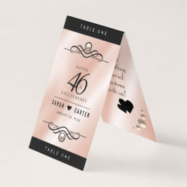 Elegant 46:e årsdagen för Bröllop Firande Kort