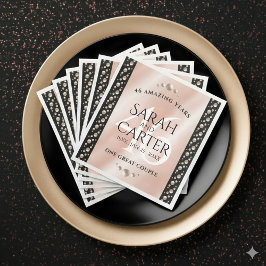 Elegant 46:e årsdagen för Bröllop Firande Pappersservett