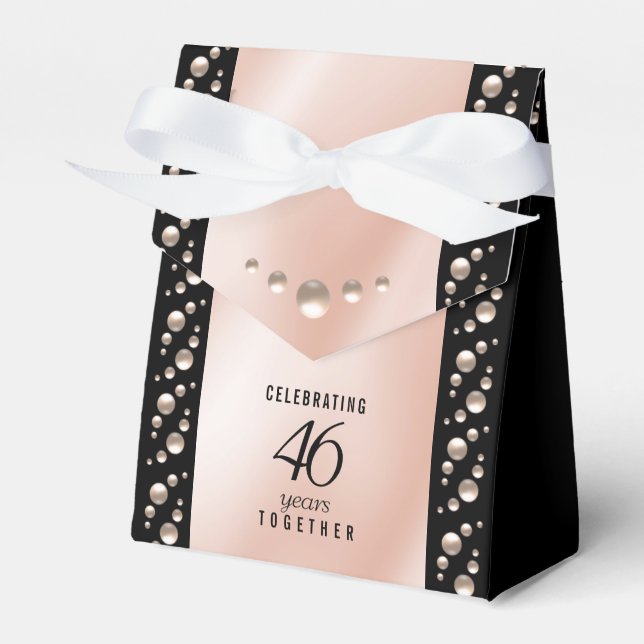 Elegant 46:e årsdagen för Bröllop Firande Presentaskar (Framsidan Sidan)