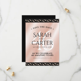 Elegant 46:e årsdagen för Bröllop Firande Spara Datumet