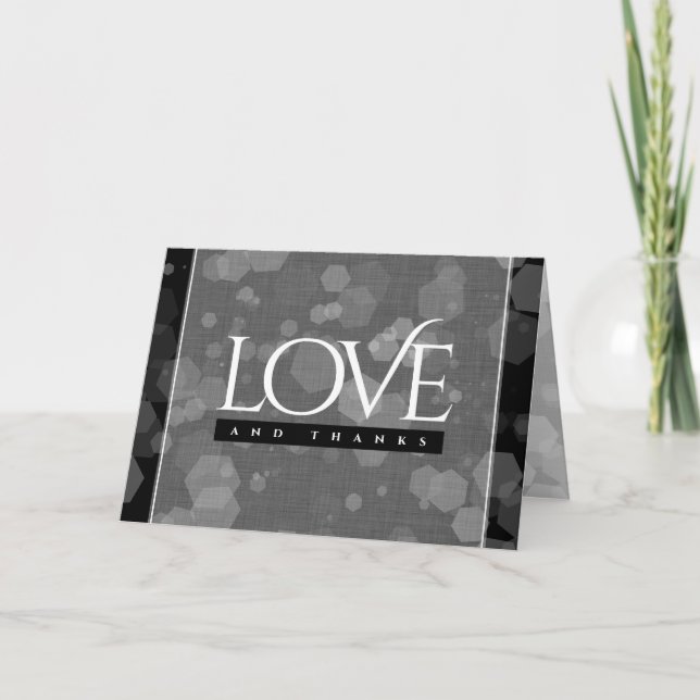 Elegant 4:e årsdagen efter Linen Bröllop i Firande Tack Kort (Framsida)